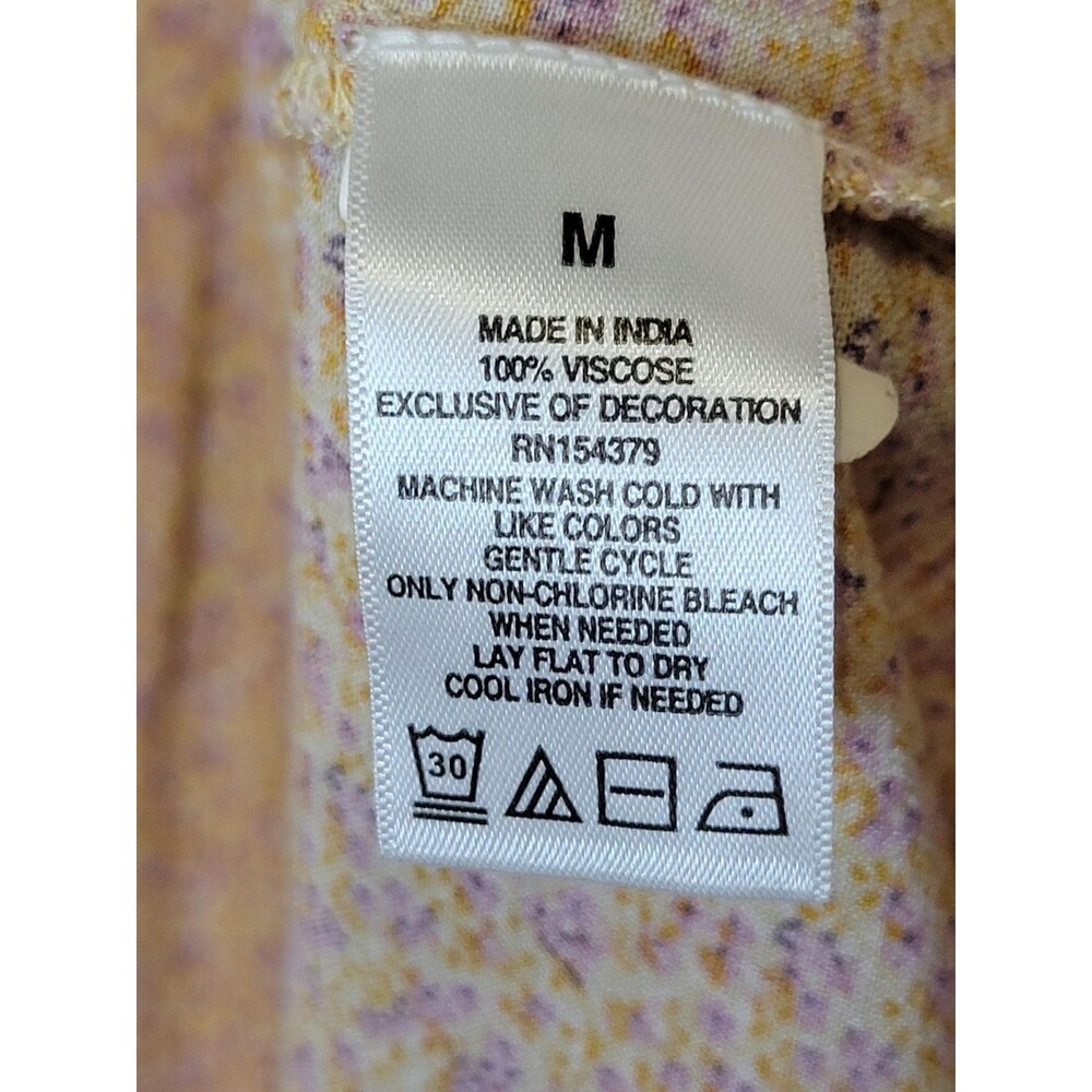 Aeropostale Ditzy Floral Midi Sundress Juniors Medium Cottagecore Dainty Prairie - Picture 8 of 9